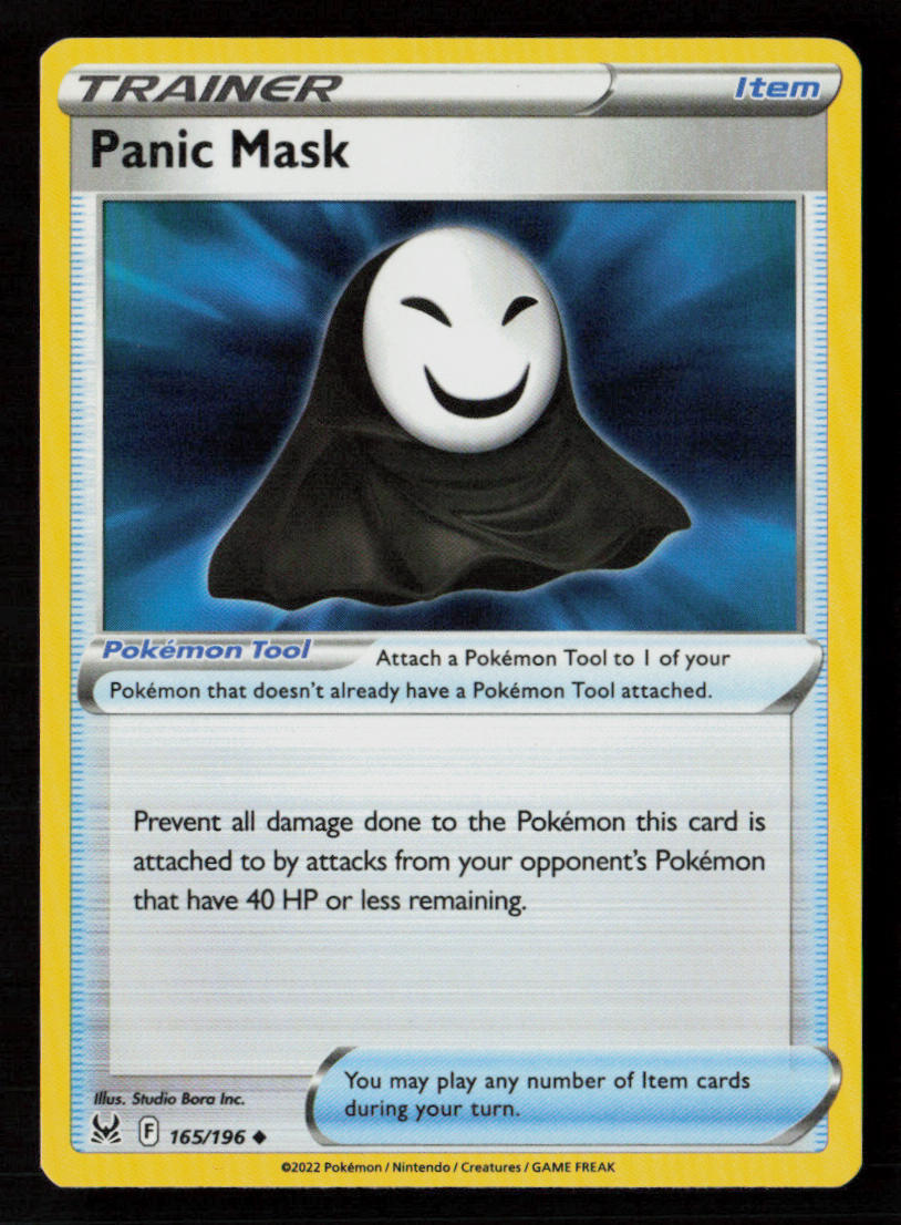 Panic Mask SWSH11: Lost Origin #165/196 Uncommon Pokemon Card