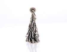 1 Christmas 3-D Pine Tree 925 Sterling Silver Holiday Charm