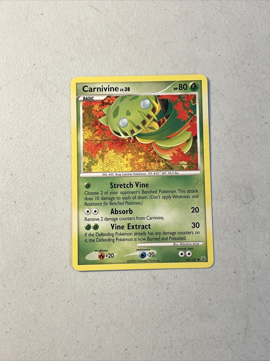 Pokemon TCG 2009 Platinum Base Set Trading Card -- Carnivine 43