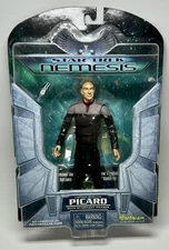 VTG Star Trek Nemesis Picard Action Figure, Art Asylum NIB 2002 With Phaser