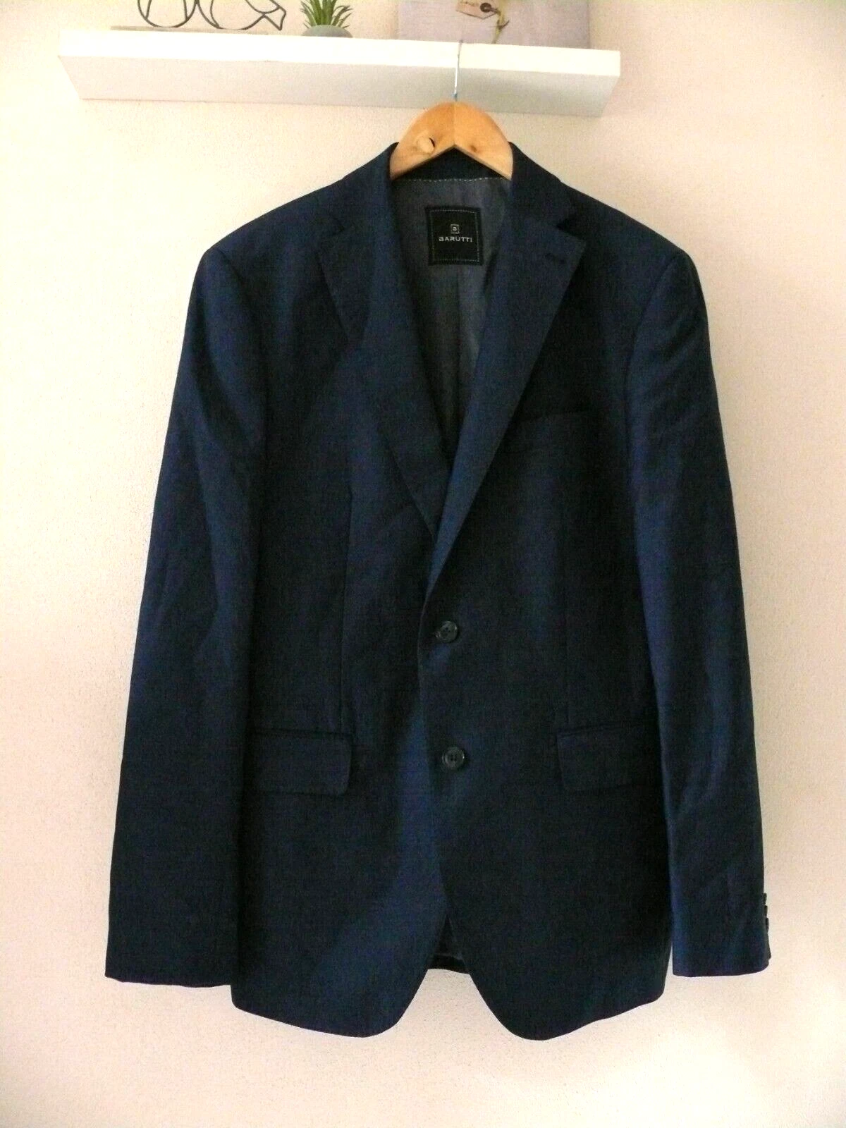 Barutti (Germany) 120S Pure Wool jacket Blazer - Blue - Sz M
