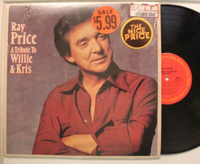 Ray Price Lp A Tribute To Willie & Kris On Columbia - Vg++ / Vg++ (In Shrink)