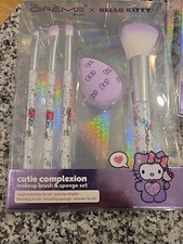 New Sanrio Hello Kitty Cutie Complexion Makeup Brush Blending Sponge Set