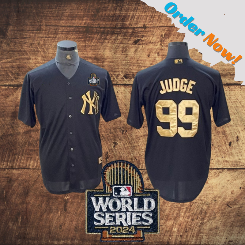 Aaron Judge Yankees Black World Series Stitched Jersey 