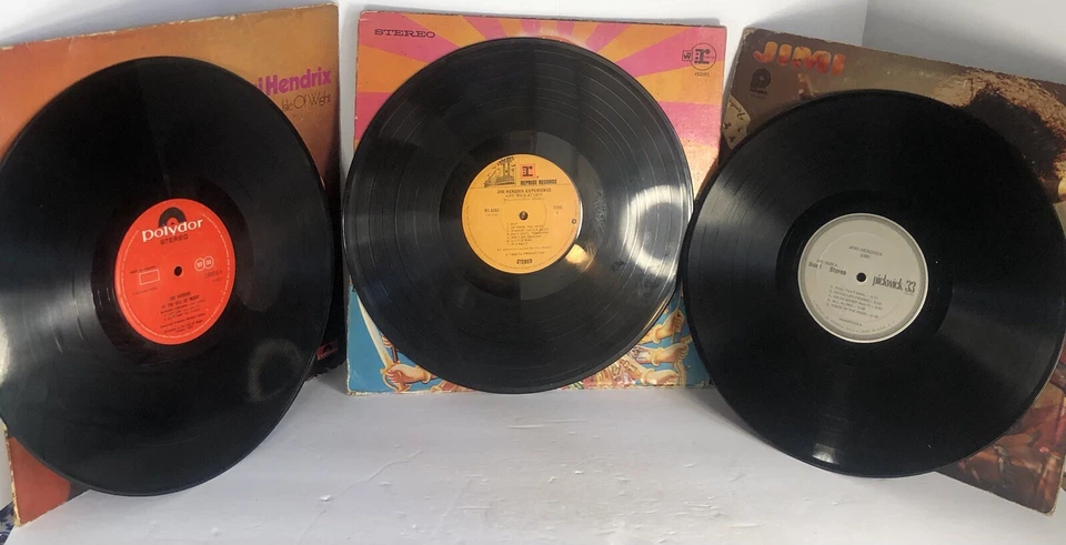 Jimi Hendrix Vinyl Lot (3) Axis Bold As Love, Isle Of Wight, Jimi. Vintage Vinyl Foto 3 de 4