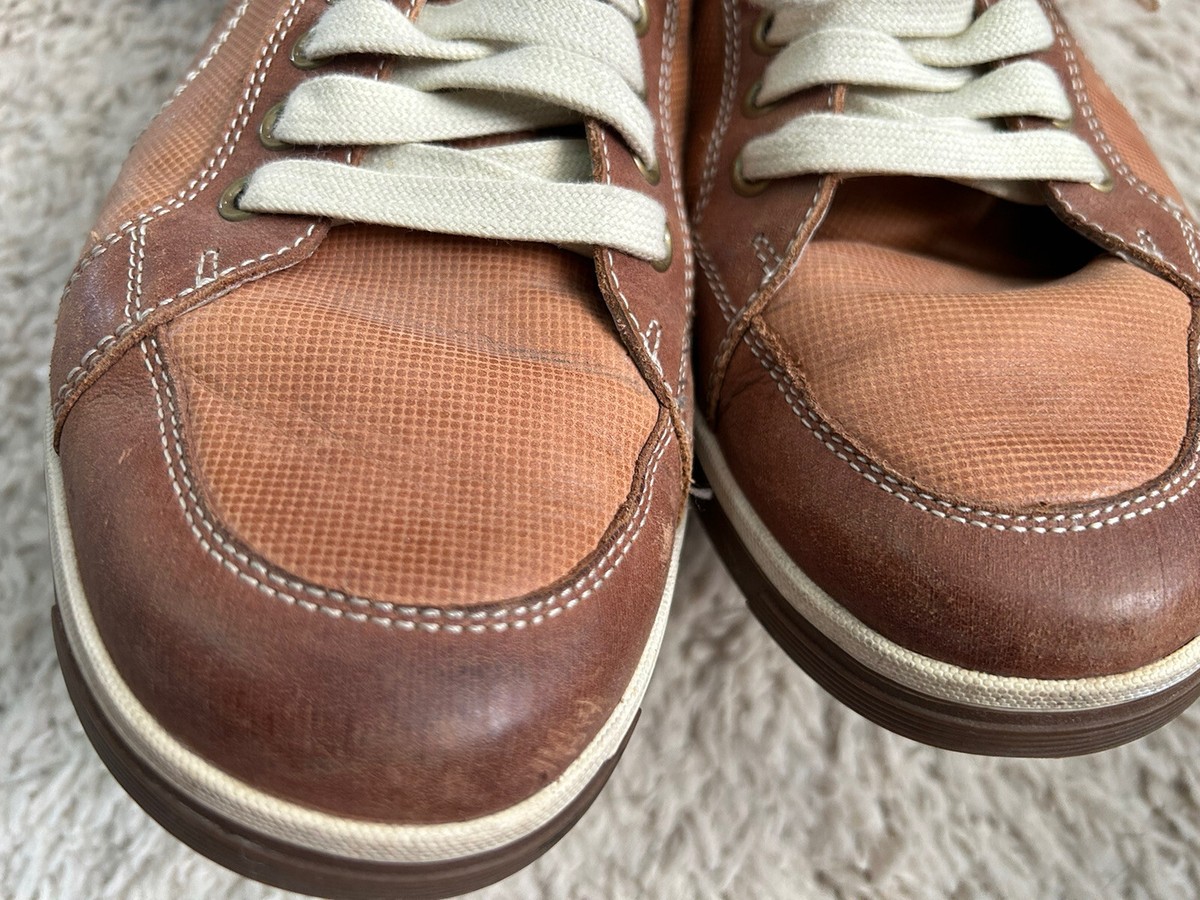 Cole Haan Mens Size 9.5 M Brown Leather NikeAir Casual Lace 