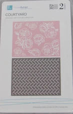 Lifestyle Crafts/QuicKutz Embossing Folders, Courtyard, 2 Folders, EF-0022