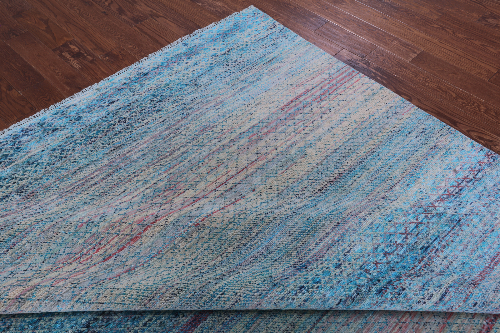 Savannah Grass Handmade Wool & Silk Rug 9' 0" X 11' 10" - Q20339