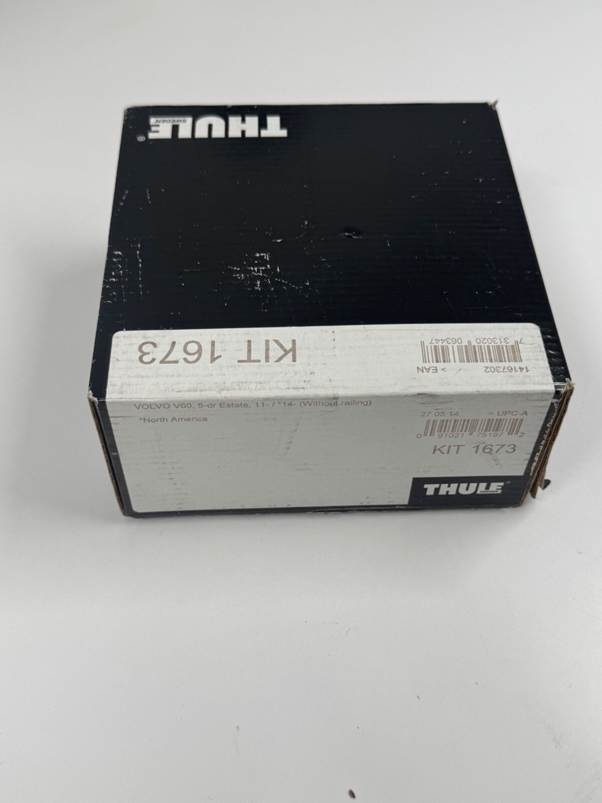 THULE FITTING KIT 1673 tatty box fits VOLVO V60, 5-dr Estate, 11–18 (Without rai