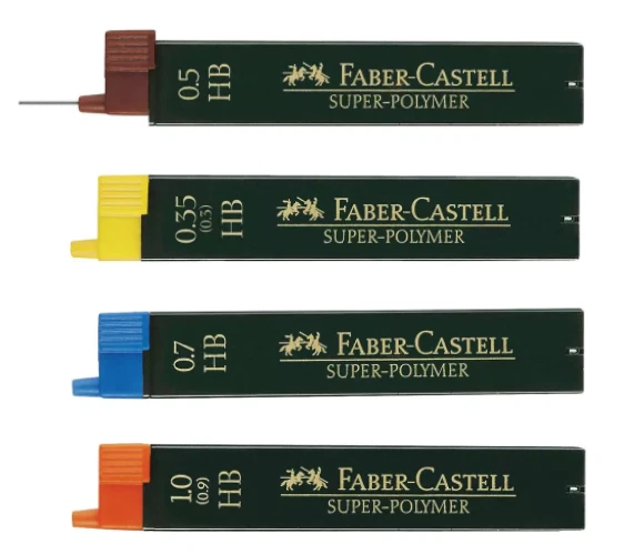 FABER-CASTELL Original FABER CASTELL Druckbleistift Ersatzminen 0.35 0.5 0.7 und 1.0 Stärke