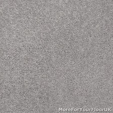 Silver Grey Feltback Twist Bedroom Carpet Cheap Roll Quality Clearance 4m Wide