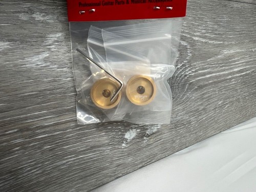 Perillas de aluminio 6pk KAISH K1825-Oro 25 mm con círculo azul - Imagen 5 de 5