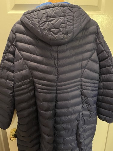 Lands End Wanderweight coat Plus 1X 16W-18W EUC ( worn once!!!) Deep Sea Navy - Picture 5 of 12