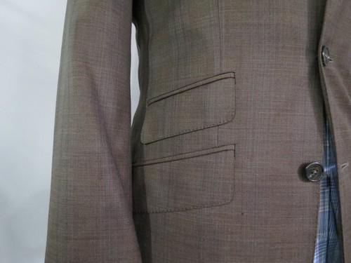 Classic Joseph Abboud Profile three button ticket pocket hacking suit 36 R - 第 6/19 張圖片