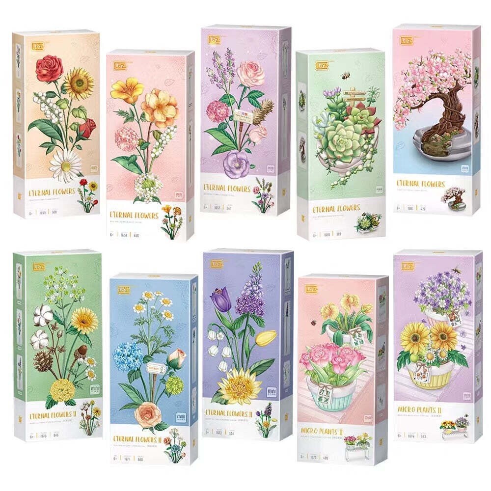 Authentic Loz MOC eternal flower building blocks valentine gift 6