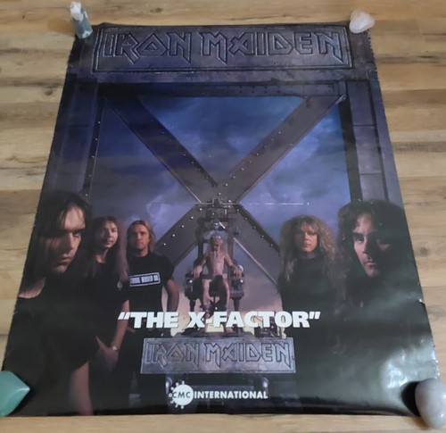 Iron Maiden The X Factor Original Promo International Poster Double Sided Rare - Picture 2 of 10