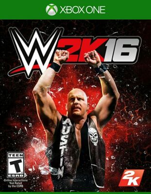 Wwe 2k16 (microsoft Xbox One, 2015) W Stone Cold Steve Austin Card, With Manual