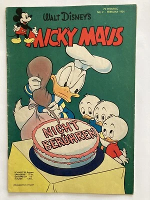Micky Maus Nr.2, Februar 1954, Ehapa-Verlag, Zustand 2 - Bild 1 von 4