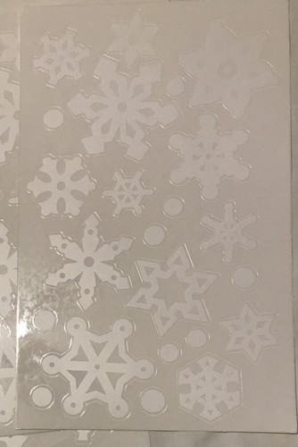 Snowflake Window Clings, 6 Sheets, 120-Count, 1/2" - 3" NEW - Picture 6 of 12