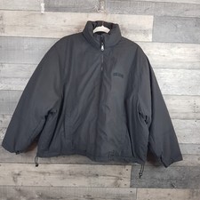 Urban Outfitters Bdg Tara Padded Bomber Jacket Coat Large Washed Black Unisex