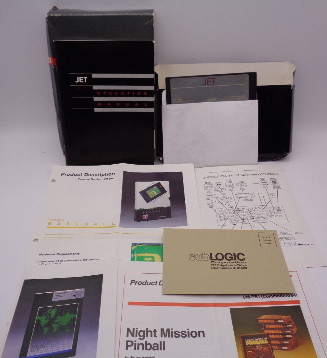 Jeu Jet Pour Commodore 64/128 – PAL – Testé Et Fonctionnel – PEGI 3