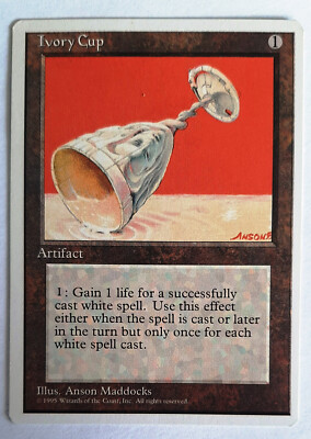  IVORY CUP  4. EDITION 1995  NM  ARTIFACT  MAGIC THE GATHERING  MTG