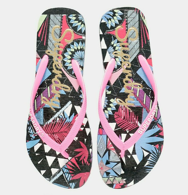 Women Superdry Flip Flops Pool Slides Beach Sandals NEW | eBay