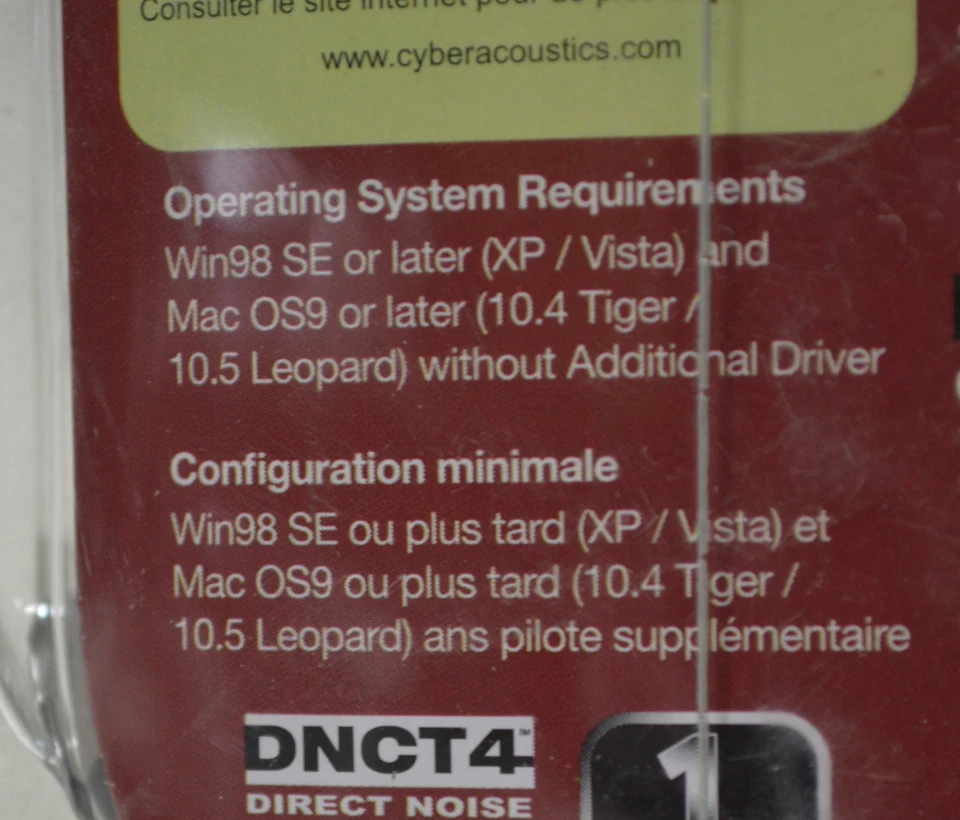 Cyber Acoustics AC-840 USB Headset *New Unused* - Image 3 of 4