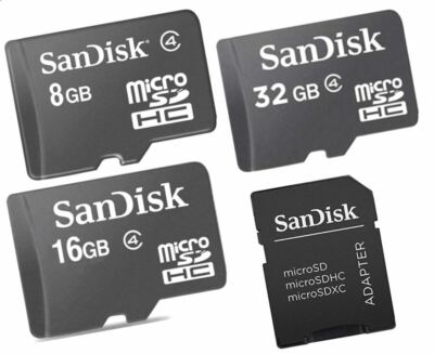 SanDisk 8GB 16GB 32GB Micro SD Micro SDHC Memory Card Class4 TF Flash AU
