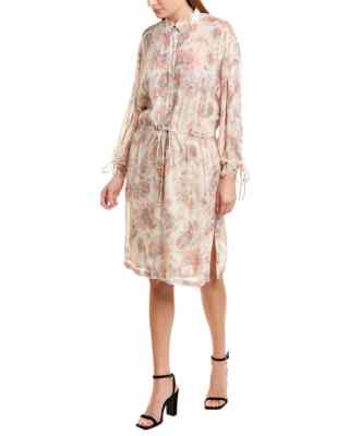 iro casual dress Placid Shift S 36 Women Floral Printed Side Slit Midi NEW 18764 Style:AP1D106647 LYLIANE ribbed wool midi Fabric:100% Linen Mulberry Silk Midi Slip Boho