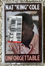 Sealed - NAT KING COLE - Unforgettable CASSETTE 1984 Capitol 56659  NEW / MINT