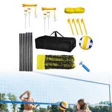 Volleyball Set Carry Bag Volleyball Complete Set for Backyard Outdoor Grass