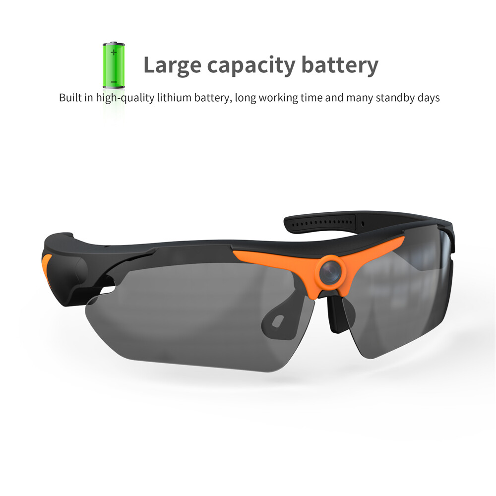 4K/1080P HD Camera Glasses Video Recording Sport Sunglasses DVR Eyewear