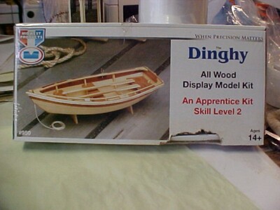 MidWest  Products Dinghy All Wood Display Model Ship Kit #950 - Dirty Rat Hole