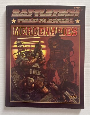Battletech Field Manual  Mercenaries  1701 Paperback 1997  VG   SCARCE