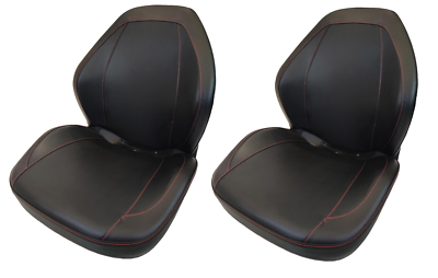 Yamaha Rhino 450 660 700 Black Sewn Vinyl Bucket Seats 5UG-F4710