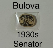 Rare NOS Vintage 1930s Bulova Senator Glass Watch Crystal Antique