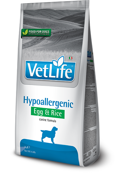 Farmina Vet Life  Natural Diet Dog  Hypoallergenic Egg & Rice Kg.2