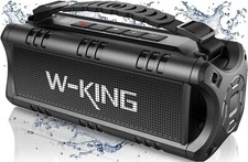 W-King Boombox Portable Wireless Waterproof Bluetooth Speaker Super Loud Outdoor