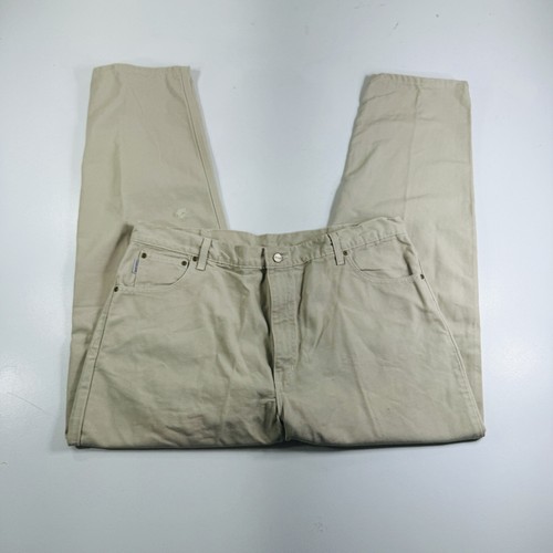 Vintage Carhartt Canvas Workwear Pants B72 STN Mens Size 42x32 - Picture 1 of 5