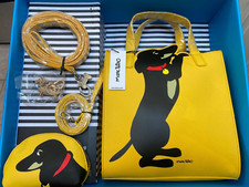 Nwt Marc Tetro Dachshund Crossbody Tote Bag, Dog Leash, Large Coin Purse, Keyfob