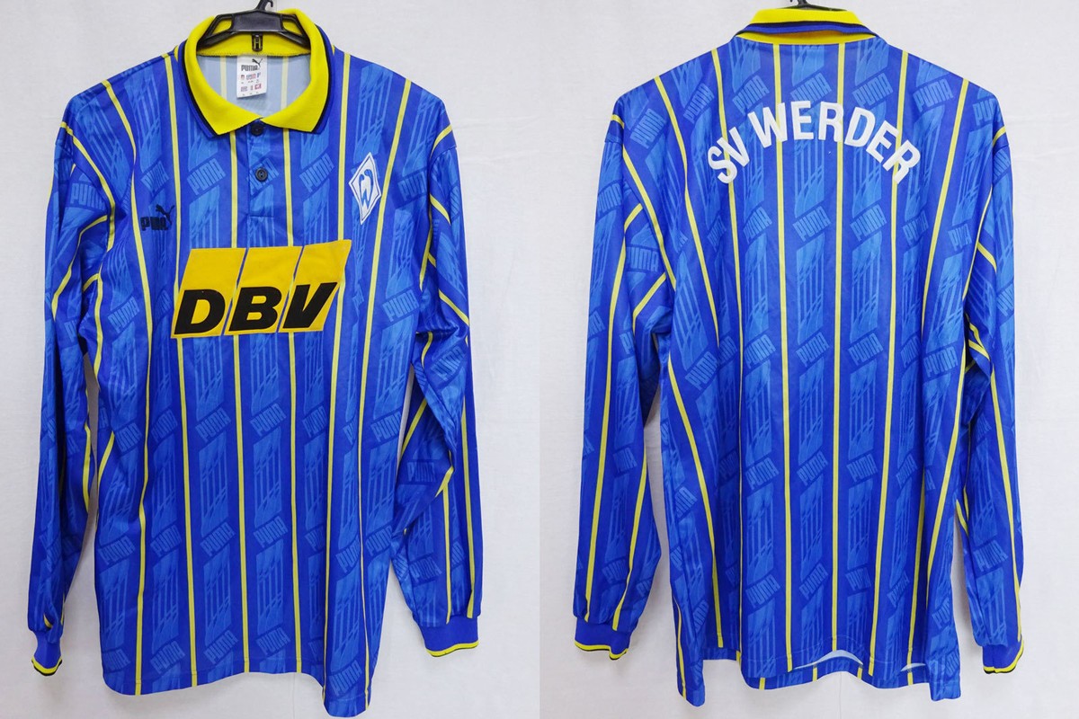 1995-1996 SV Werder Bremen Jersey Shirt Trikot Away DBV Puma