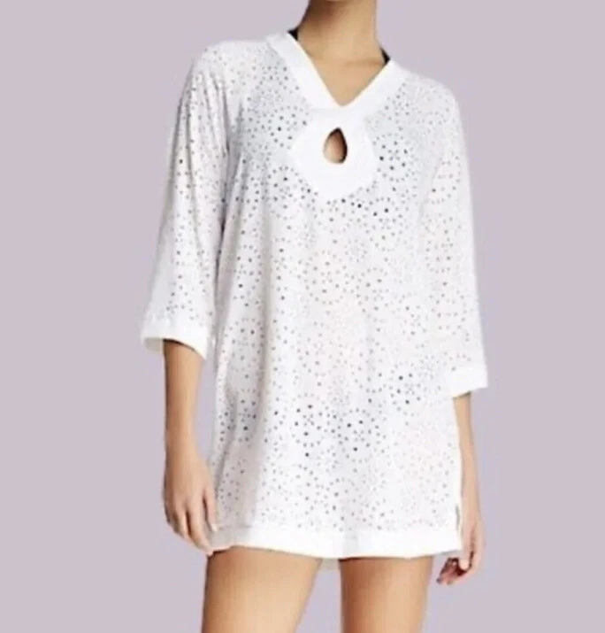 SPANX (Talla S) Ojo de cerradura Playa Túnica Traje de baño Cubrir Piscina Lago Precio de venta sugerido por el fabricante $98 NUEVO Foto 4 de 4