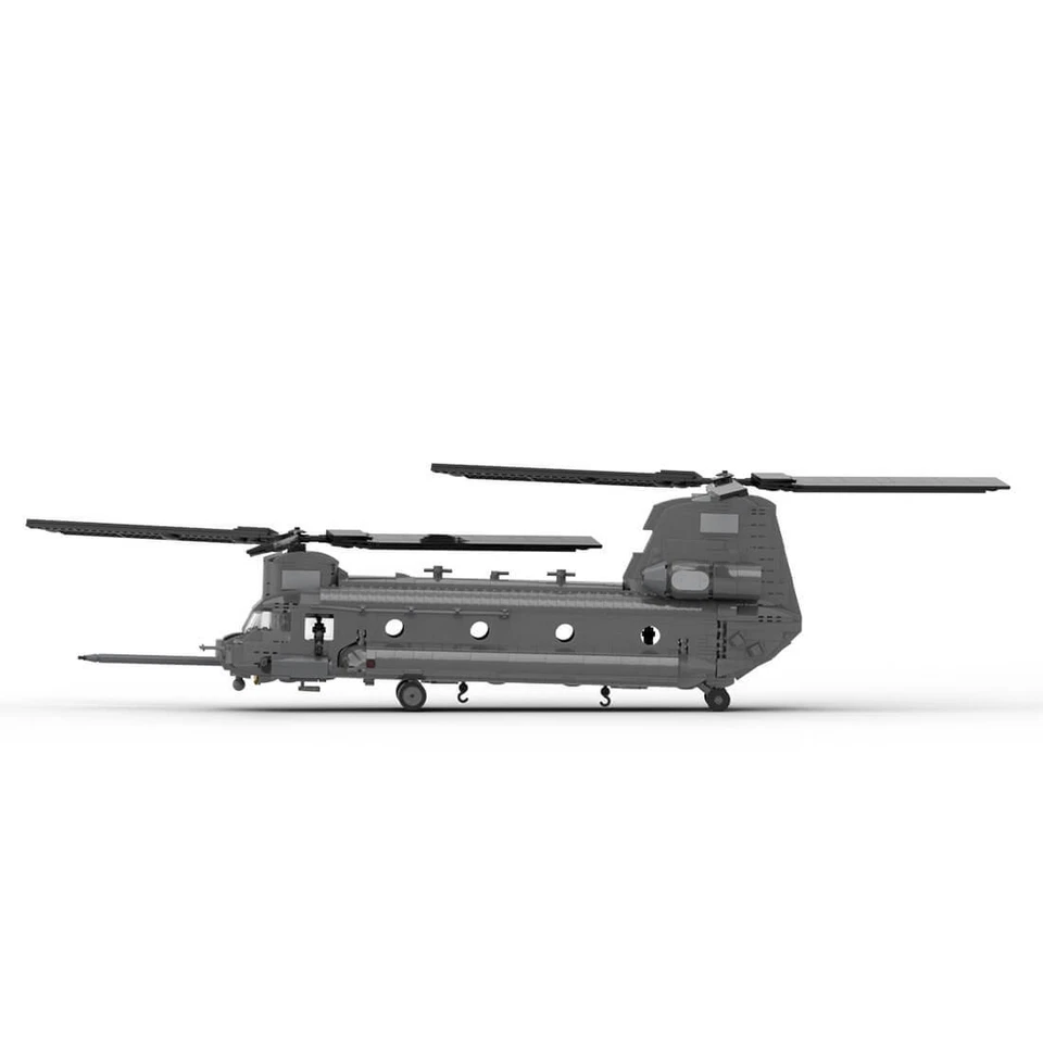 MOC-37497 MH-47 G Special Ops Chinook Model 1758 Parts Building Blocks Toys Set - Image 2 of 4