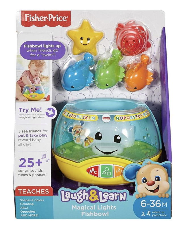 Fisher-Price Laugh Learn Magical Lights Fishbowl Toy New With
