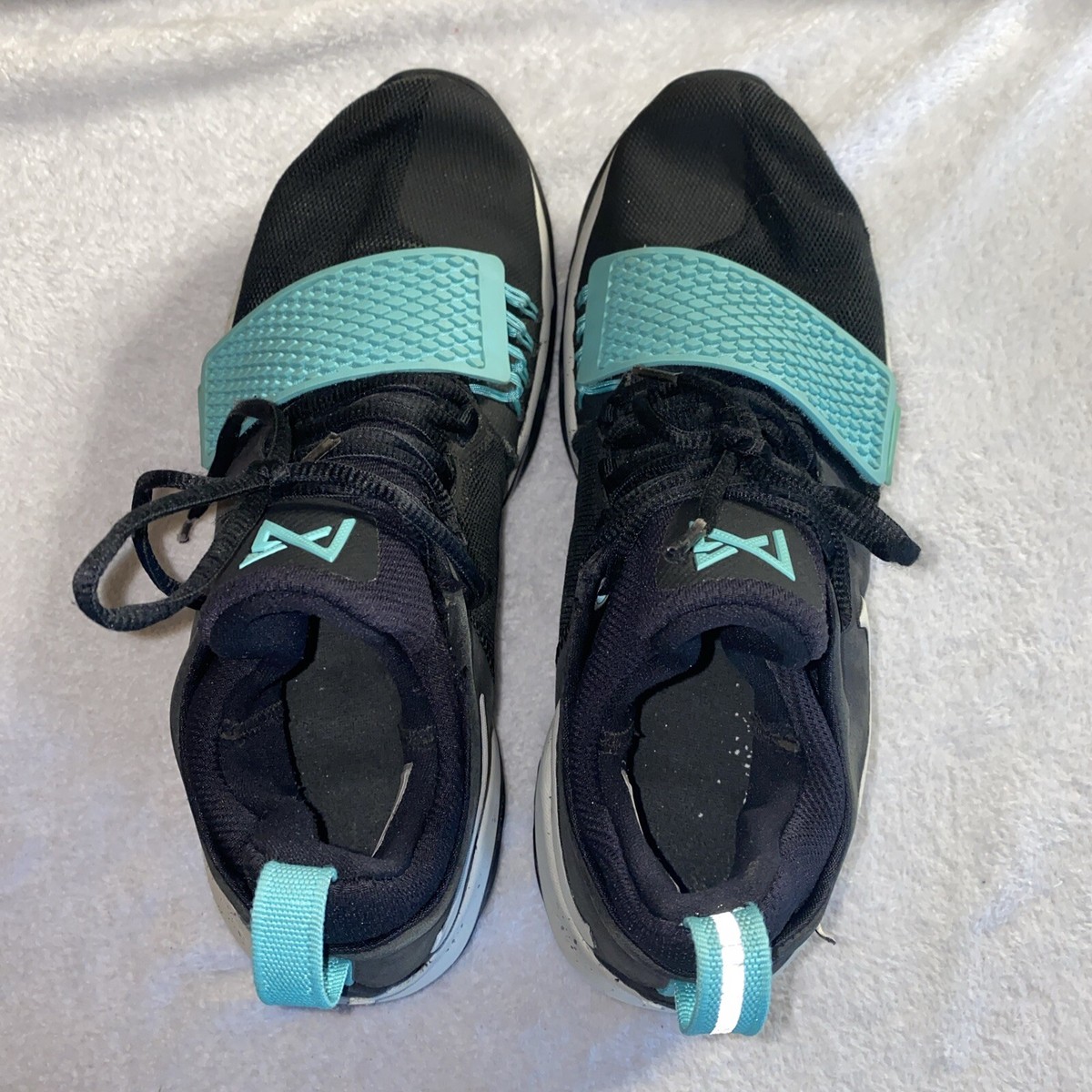 Nike PG 1 Paul George Zoom 878627-002 Mens Black Light Aqua Basketball Shoes 9 Nike PG 1 Paul George Basketball Shoes | Mercari main image 3