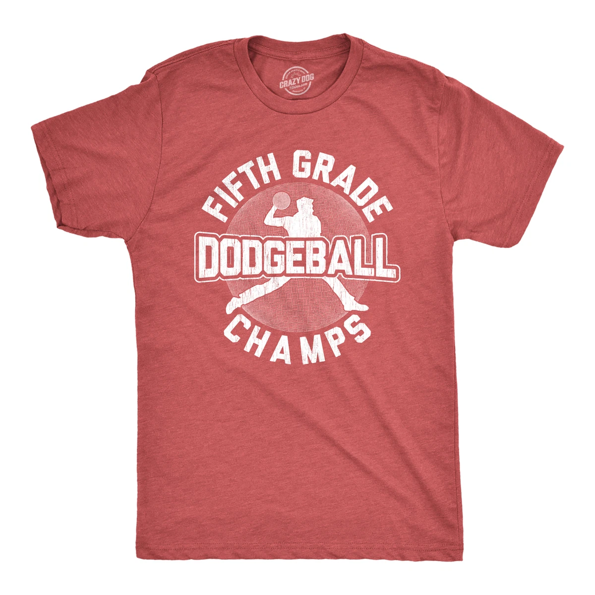 Mens Fifth Grade Dodgeball Champs T shirt Funny Vintage 80s Gym Cool Graphic Tee