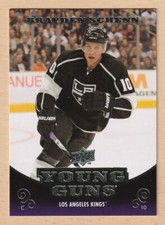 HOCKEY CARD NHL 10-11 UD YG BRAYDEN SCHENN ROOKIE CARD LA KINGS #223. rookie card picture