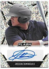 2020 Leaf Flash Baseball JASSON DOMINGUEZ #PA-JD1 Silver Portrait Autograph