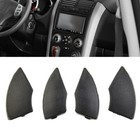 FIT FOR FIAT 500 RADIO CD BUTTON BUTTONS BLACK TRIM MOULD COVER REMOVAL SET OF 4